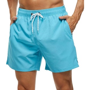 Shorts de bain pour hommes en polyester tissé avec bordure contrastante, imprimé AOP, élastique en nylon, séchage rapide, décontracté, fournisseur du Bangladesh - Product Image 5
