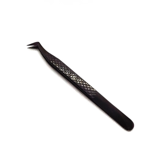 Pinzas Profesionales para Pestañas de Acero Inoxidable Ultra-Grip con Punta Lisa, Antimagnéticas y Mango Cómodo para Extensión de Pestañas Postizas - Product Image 1