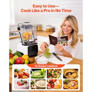 Robot da Cucina Professionale 2200W 26000RPM con Frullatore da 68 oz, Funzione Auto-Pulente, Regolazione Velocità e Protezione, Spina UK - Product Image 5