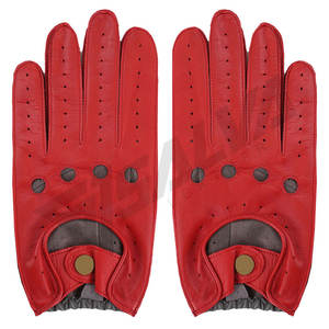 Gants de conduite en cuir OEM personnalisés pour hommes, antidérapants, respirants, en cuir PU de haute qualité - Product Image 1