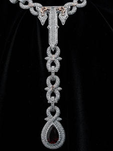 Collar de Lujo con Eslabones de Moissanita, Cadena de Plata de Ley 925, Estilo de Diseñador, Joyería Fina, Regalo para Mujeres y Hombres - Product Image 2