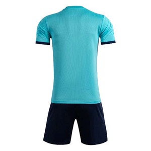 Conjunto de Camiseta y Pantalones Cortos de Fútbol Personalizados para Hombre, Degradado Verde Naranja, Cuello en V, Manga Corta, Poliéster que Absorbe la Humedad, Ropa de Verano - Product Image 4
