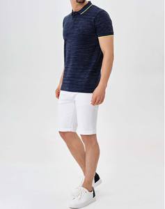 Nouvelle Arrivée Chemise Polo Homme en Toile Polyester/Coton Unie à Manches Longues avec Étiquette Personnalisée pour Tenue Décontractée d'Été en Extérieur - Product Image 1