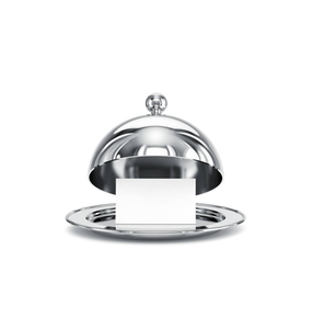 Couverture alimentaire artisanale en acier inoxydable brillant pour table de mariage, fruits et gâteaux, couvercle de plat de service - Product Image 5