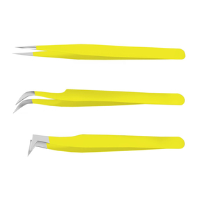 Pince à épiler en acier inoxydable de haute qualité et haute précision pour greffe de cils, avec logo personnalisé, durable, pointe fine dentelée, parfaite pour la pose de cils. - Product Image 3