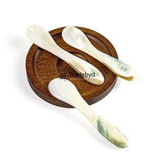 Cuillère élégante en nacre incrustée, fabriquée à la main, Tradebyd - Product Image 5