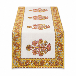 Machine Made Cotton Table <b>Runner</b> 6 Seater Floral Vintage <b>Washable</b> Dining Table <b>Runner</b> Traditional Home Decor - Product Image 1
