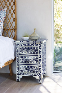 Table console en os incrusté noir de haute qualité, table d'appoint en os incrusté, décoration d'intérieur - Product Image 6