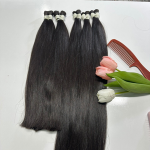 Venta al por mayor 100% Natural Virgen colores cabello humano de alta calidad a granel extensiones de cabello humano - Product Image 4