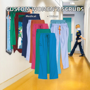 Ensemble de tenues médicales unisexe personnalisées pour hôpitaux, tissu Dobby tissé, détection des éclats d'aiguilles, uniforme médical d'été type jogger, qualité 3 étoiles, vente en gros - Product Image 6