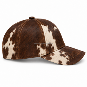 Casquettes en cuir de vachette à poils, best-sellers, avec livraison et expédition, produit le plus vendu, casquette en cuir de vachette à poils, usage décontracté - Product Image 6
