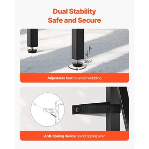 Mesa Consola de 3 Niveles de 55.1 Pulgadas, Mesa Larga para Entrada, Mesa Estrecha para Pasillo, Consola para Decoración del Hogar - Product Image 6