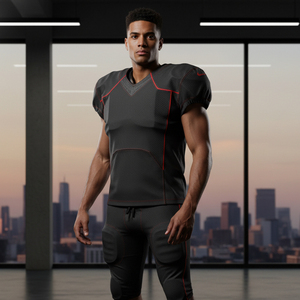 Ensemble de maillot et pantalon de football américain personnalisé, sublimé, avec logo d'équipe, numéro et nom, léger, séchage rapide, tenue de sport - Product Image 6