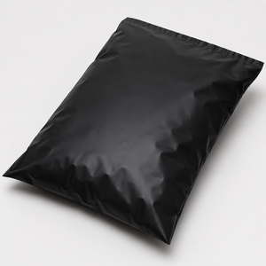 Sacs d'expédition en polyéthylène noir personnalisés, imperméables, à fermeture autocollante, pour l'emballage de colis e-commerce, vêtements et envois. - Product Image 2