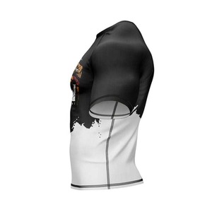 Rashguard personnalisé pour hommes, impression par sublimation, MMA, Muay Thai, BJJ, compression, Jiu Jitsu, grappling, fitness, entraînement en salle de sport - Product Image 4