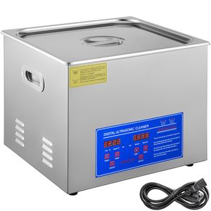 Pulitore a Ultrasuoni Digitale da 15L con Timer e Riscaldatore (40kHz) - Professionale ed Elettrico per Auto (110V) - Product Image 1