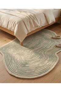 Anti-Slip Natural Woolen Area Rug Modern Abstract Design for Hotel Home Decor <b>Carpet</b> Rugs from Indian Supplier - Product Image 4