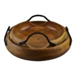 FAIZA CRAFT Handcrafted Acacia Wood Eco-Friendly Classic Design Salad Bowl <b>Platter</b> Customized Size <b>Disposable</b> for Food Made - Product Image 4
