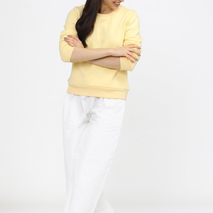 Sweat-shirt pour femme avec logo personnalisé, prix de gros, respirant, qualité supérieure, style streetwear - Product Image 2