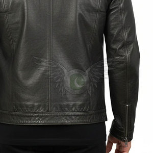 Chaqueta de Cuero para Hombre, Estilo Moderno, Corte Entallado, de Lujo, Calidad Premium, Ropa Casual de Calle, Chaqueta de Invierno para Hombre - Product Image 3