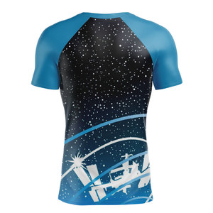 เสื้อยืดแข่งรถแบบแห้งเร็ว ป้องกันรังสียูวี ระบายอากาศได้ดี พิมพ์ลายโพลีเอสเตอร์ % ปรับแต่งได้ สำหรับขับขี่มอเตอร์ไซค์ แขนสั้น - Product Image 2