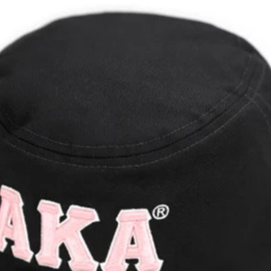 Sombrero de Pescador Personalizado Negro y Rosa, Bordado con Gráficos, Casual, de Algodón, para el Sol, Unisex, para Verano, Playa, Viajes, Accesorio de Moda - Product Image 5