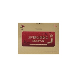 โสมแดงเกาหลีหั่นชิ้น 20 กรัม x 10 ซอง ขนมโสมพรีเมียม - Product Image 1