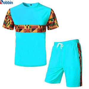 Conjunto Deportivo Informal Cómodo con Logotipo Personalizado, Conjunto de Pantalones Cortos para Hombre, Multicolor, 2 Piezas, Traje Deportivo para Verano y Otoño - Product Image 5