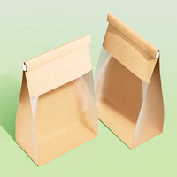 INNORHINO sacs à cravate en étain support de gâteau alimentaire en papier Kraft personnalisé impression offset longueur de la main poignée colle thermofusible de Henkel