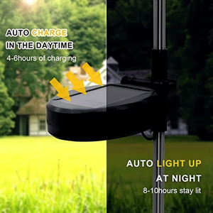 Set di 6 Luci Solari a LED Bianco Caldo a Forma di Fuochi d'Artificio, 120 LED, 8 Modalità, Impermeabili IP65 per Esterni, Giardino, Marciapiedi e Cortile - Product Image 2