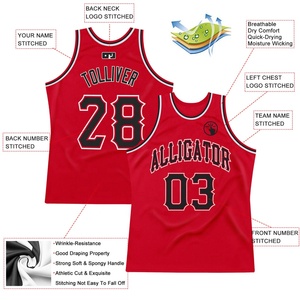 Camiseta de Baloncesto Roja Personalizada sin Mangas con Cuello Redondo y Malla, Nombre del Equipo y Número, Ropa Deportiva para Entrenamiento Juvenil - Product Image 6