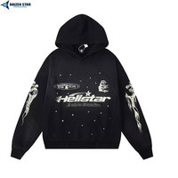 Sweat à capuche surdimensionné en coton 100% personnalisé OEM pour hommes et femmes, sweat à capuche uni, vente en gros