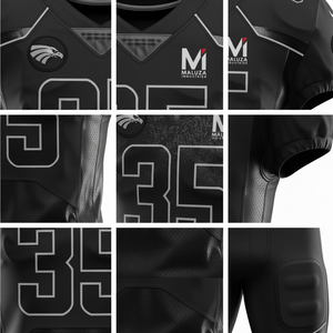 Wholesale Custom Football Uniforms American Style Sublimated Teamwear Moisture Wicking Quick Dry Short Jersey <b>Pants</b> Sports Set - Product Image 5
