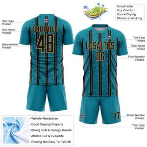 Best Selling Custom Soccer Uniform Quick Dry Breathable Football Jersey Set for Professional Teams Sublimated Soccer Uniform - Product Image 6