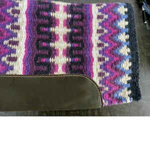 Couverture supérieure en laine de qualité supérieure avec feutre de laine tapis de selle occidental à doublure ouverte contour en cuir solide tapis de selle en feutre occidental - Product Image 6