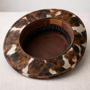 Chapeau de cowboy en laine marron GENERSA SPORTS à large bord, unisexe, décontracté, pour l'extérieur, toutes saisons, adulte, 50-52 cm, pour le cyclisme et les voyages - Product Image 6