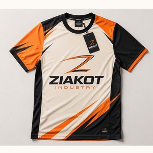 Wholesale Ziakot Industry Custom White <b>Old</b> Gold-Black Performance T-Shirt - Product Image 3