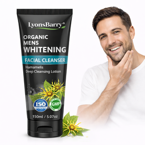 Nettoyant visage blanchissant pour hommes bio à l'hamamélis, lotion nettoyante en profondeur, OEM, marque privée, certifié GMP - Product Image 1