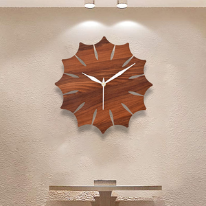 Solid wood handcrafted wooden wall <b>clock</b> rustic farmhouse charm perfect accent for living room office or bedroom stylish decor - Product Image 2