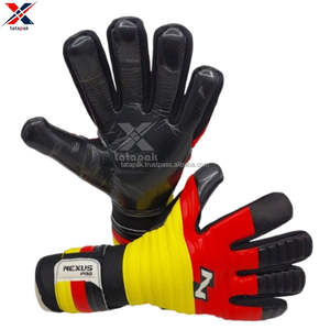 Gants de sport en cuir unisexe de haute qualité, pour gardiens de but, antidérapants, respirants, fermeture à boucle et crochet, vente en gros, doigts - Product Image 3