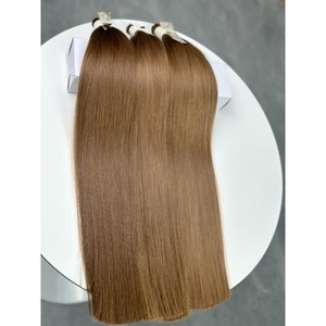 Extensiones de Cabello Humano Virgen Vietnamita Liso Extremo Marrón Medio, Doble Trama, al por Mayor para Trenzas - Product Image 4