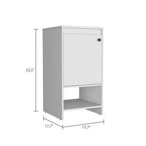 Mobile bagno Westbury a 1 ripiano, bianco, autoportante - Product Image 5