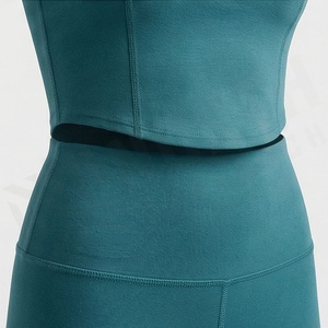 Ensemble de yoga pour femmes, vêtements de fitness, soutien-gorge de sport et leggings, tenue de sport pour la gym, l'entraînement et les exercices, couleur personnalisée - Product Image 5