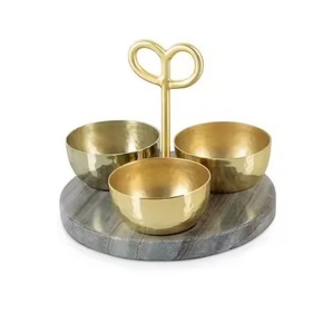 Wedding Special Metal Dry Fruit Bowl Snack Holder Decorative Serving Dish Tableware Gift - Product Image 2