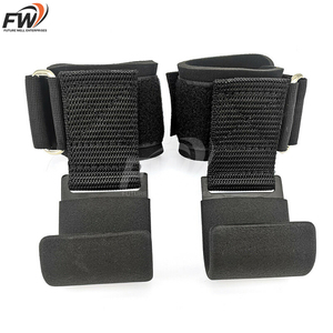 Crochets de musculation pour l'entraînement de force, sangles de fitness robustes / équipement de fitness, accessoires de gym pour haltères de puissance - Product Image 6