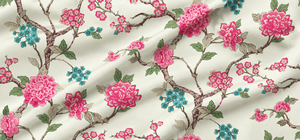 Tela Popelina 100% Algodón con Estampado Floral Azul, Tejida para Camisas, Cortinas y Decoración del Hogar, 100GSM, Pedido Personalizado - Product Image 4