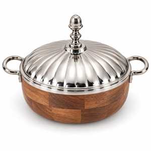 Elegante olla térmica de doble pared para alimentos, cacerola redonda para utensilios de cocina, elegante olla para calentar. - Product Image 1