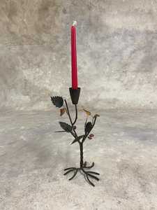 Pot de fleurs en métal noir en forme de feuille de rose, fait main, moderne, pour la décoration artistique de la maison et du jardin, utilisation en extérieur - Product Image 3