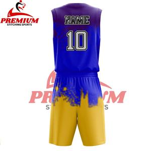 Ensembles d'uniformes de basketball unisexes personnalisables 100 % polyester sans manches anti-UV imprimés séchage rapide respirants nom de l'équipe grandes tailles - Product Image 3