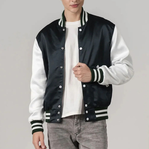 Veste universitaire classique en satin pour homme, nouvelle arrivée, vêtements d'hiver, vestes en satin en vente en ligne - Product Image 5